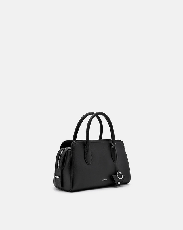 Sybil Leather Handbag - Black