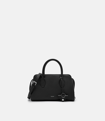 Sybil Leather Handbag - Black