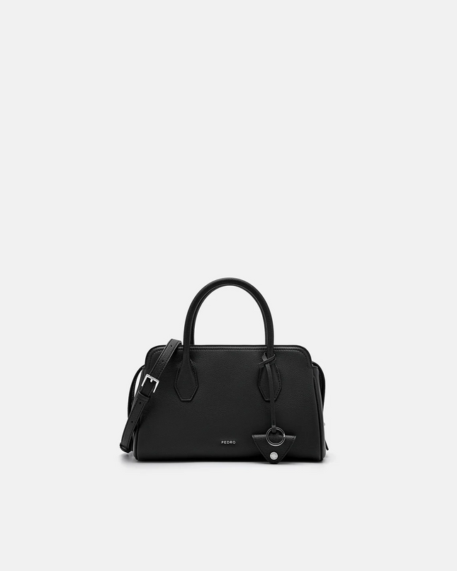 Sybil Leather Handbag - Black
