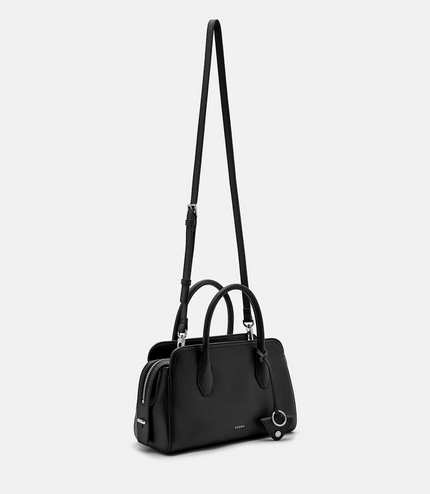 Sybil Leather Handbag - Black