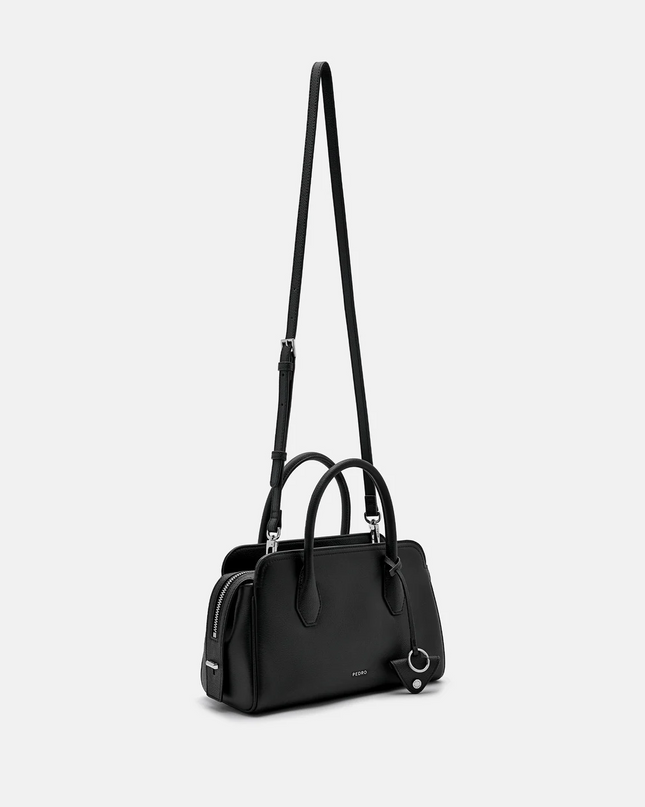 Sybil Leather Handbag - Black