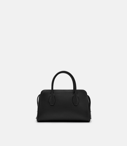 Sybil Leather Handbag - Black