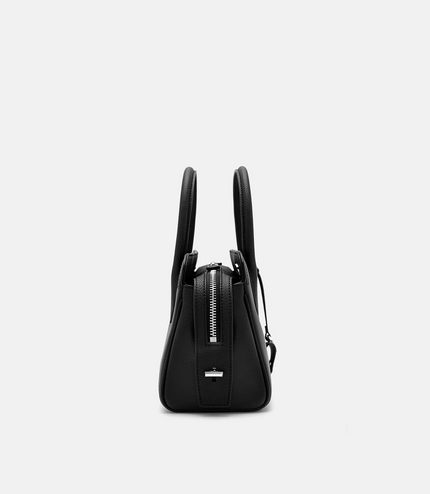 Sybil Leather Handbag - Black
