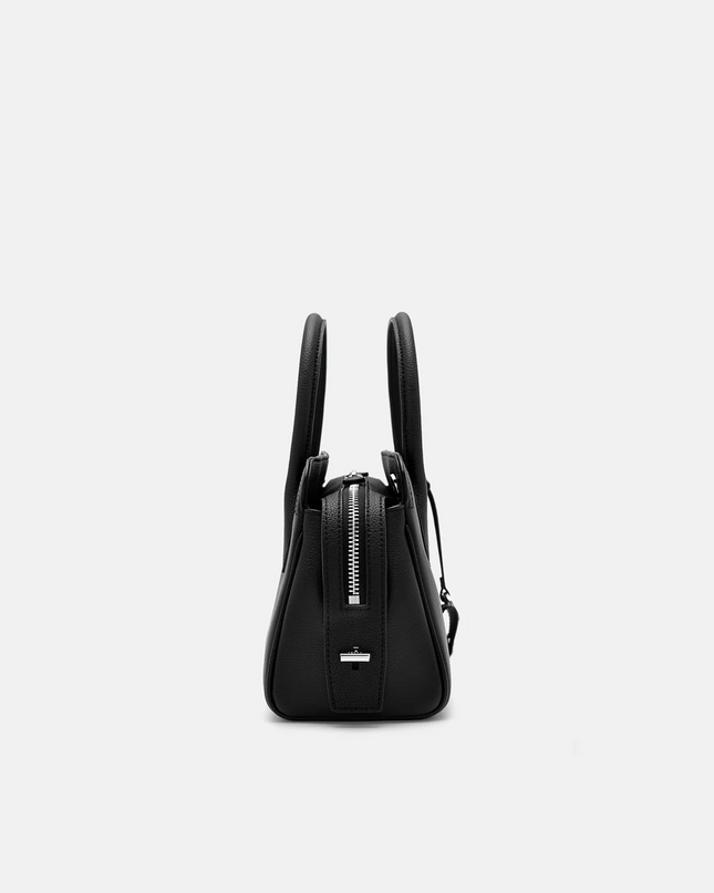 Sybil Leather Handbag - Black