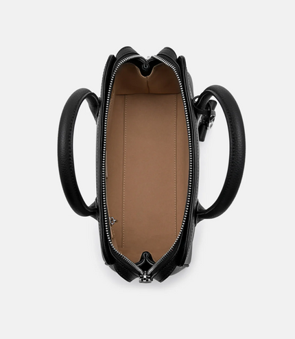 Sybil Leather Handbag - Black
