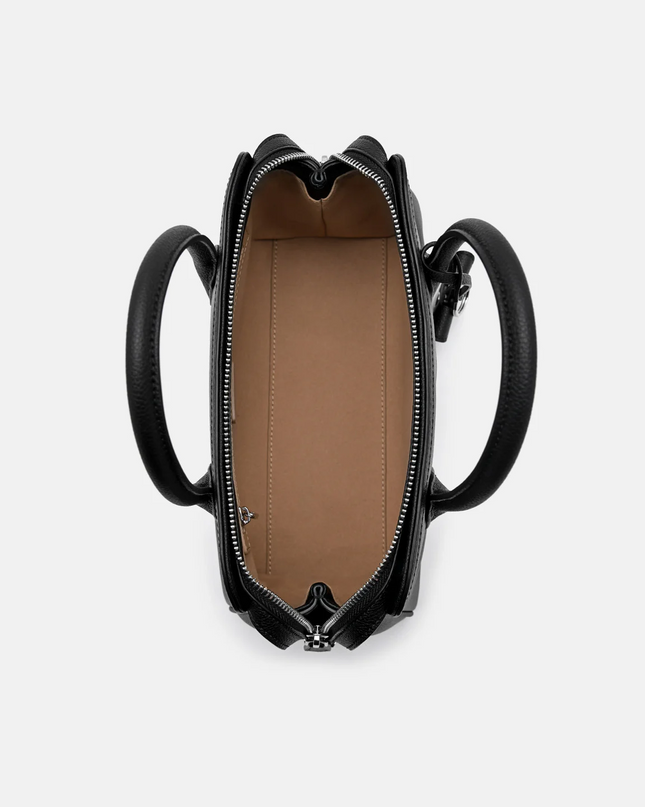 Sybil Leather Handbag - Black