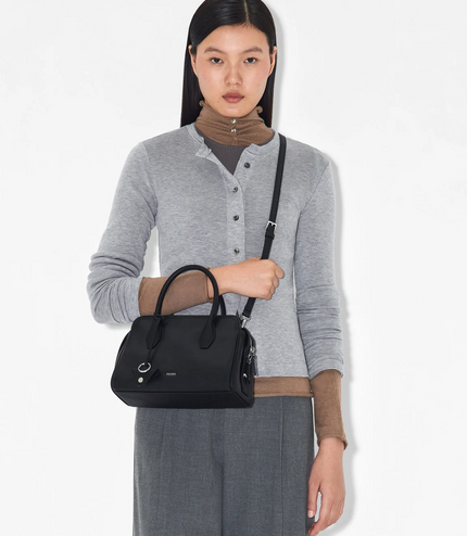 Sybil Leather Handbag - Black