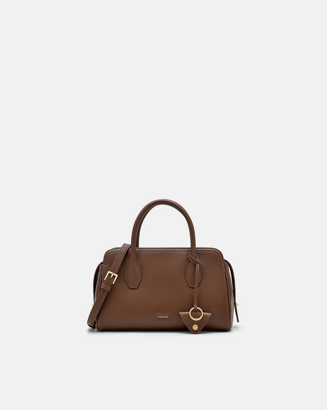 Sybil Leather Handbag - Brown