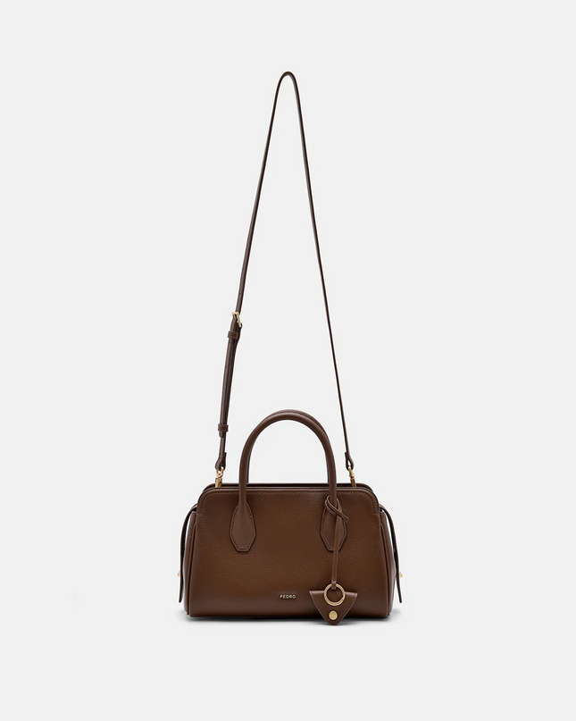 Sybil Leather Handbag - Brown