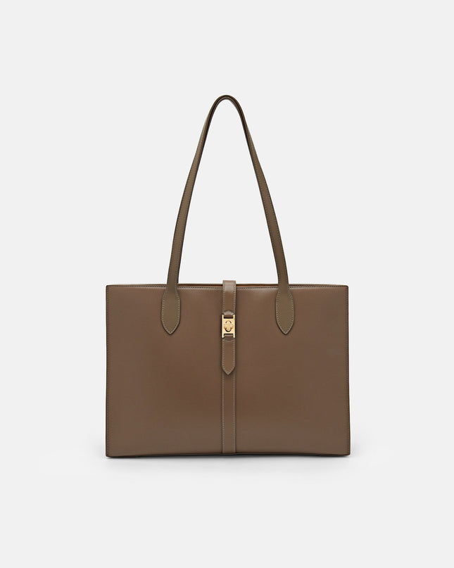 PEDRO Studio Leather Tote Bag - Taupe