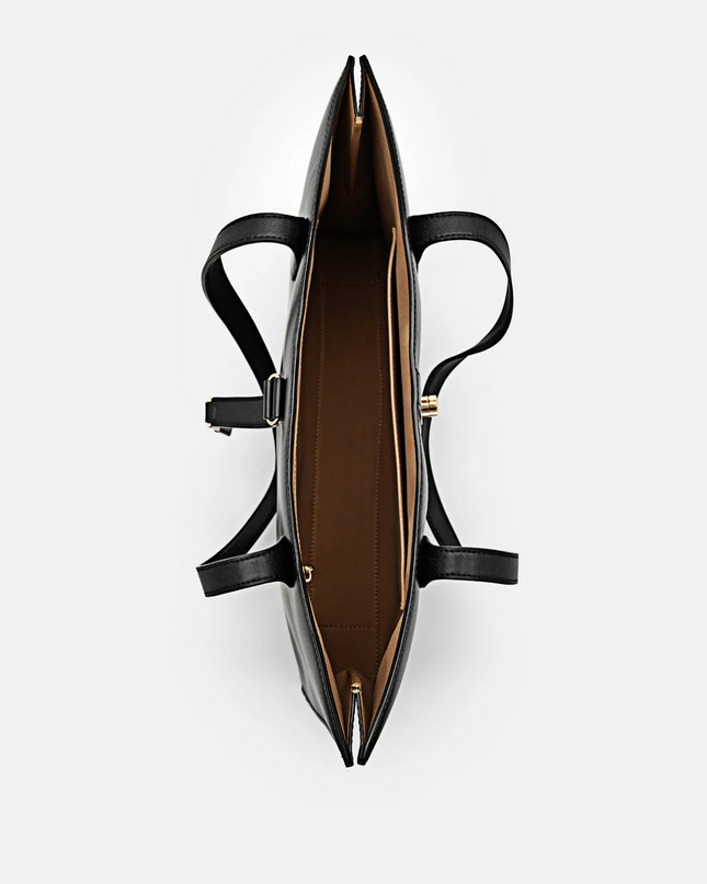 PEDRO Studio Leather Tote Bag - Black