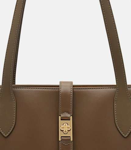 PEDRO Studio Leather Tote Bag - Taupe