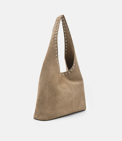 Issa Studded Hobo Bag - Sand