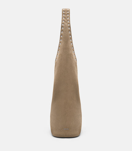 Issa Studded Hobo Bag - Sand