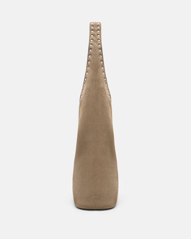 Issa Studded Hobo Bag - Sand