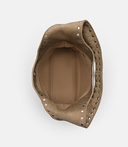 Issa Studded Hobo Bag - Sand