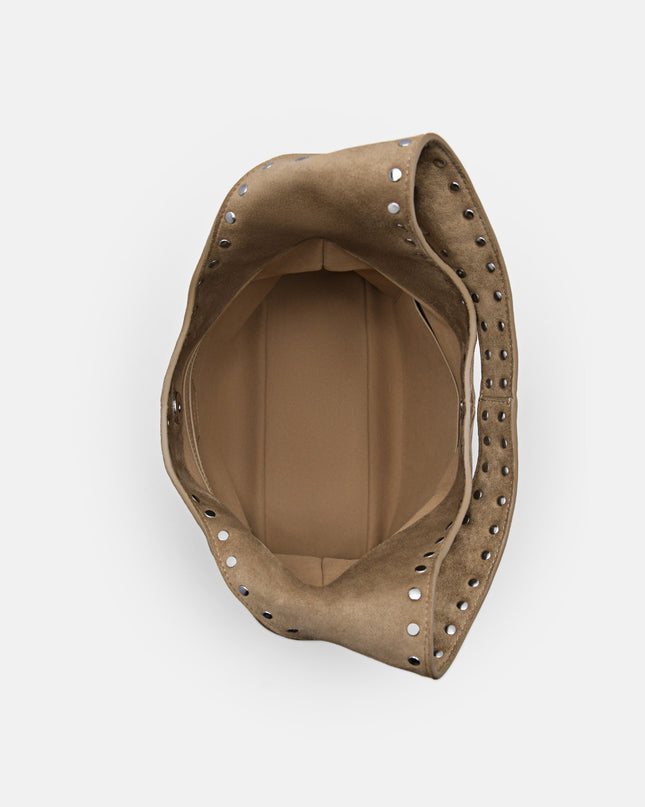 Issa Studded Hobo Bag - Sand