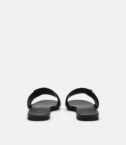 Lottie Leather Sandals - Black