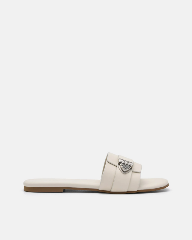 Lottie Leather Sandals - Chalk