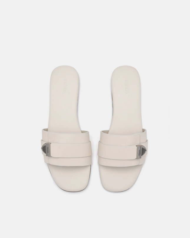 Lottie Leather Sandals - Chalk