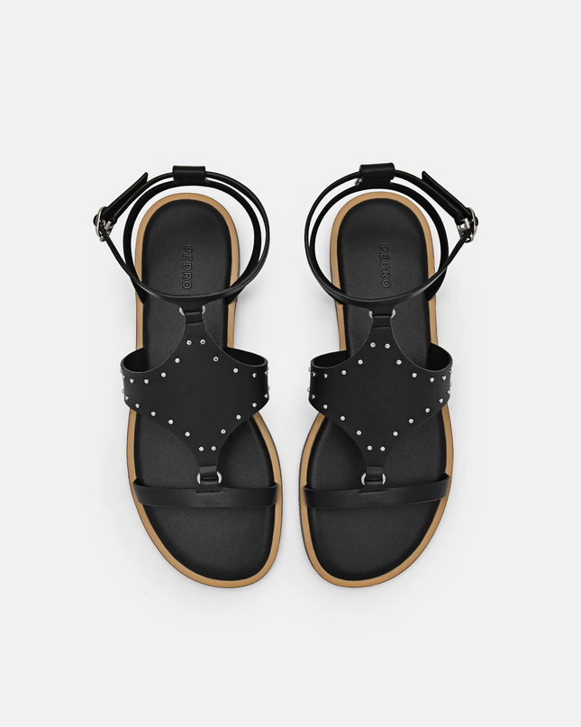 Studded Sandals - Black