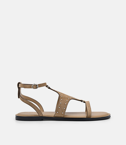 Studded Sandals - Sand