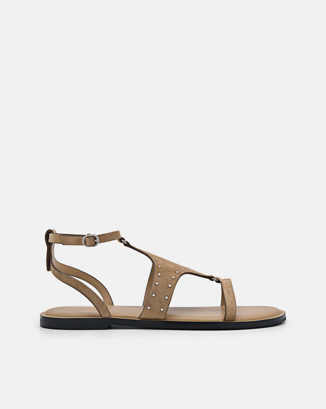 Studded Sandals - Sand