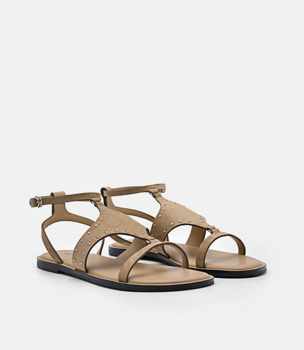 Studded Sandals - Sand