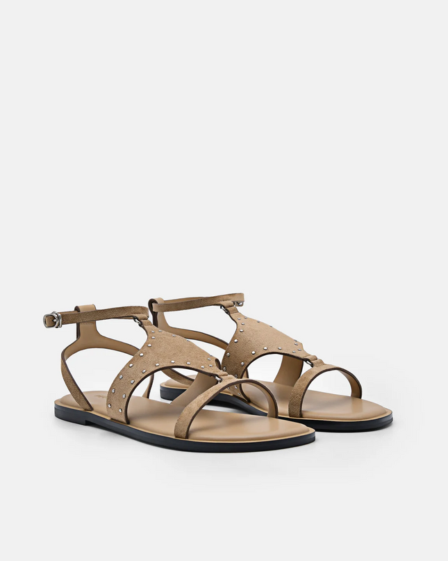 Studded Sandals - Sand