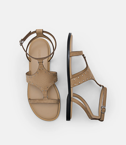 Studded Sandals - Sand