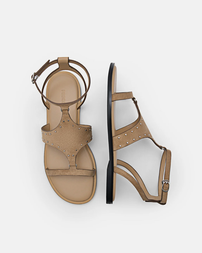 Studded Sandals - Sand