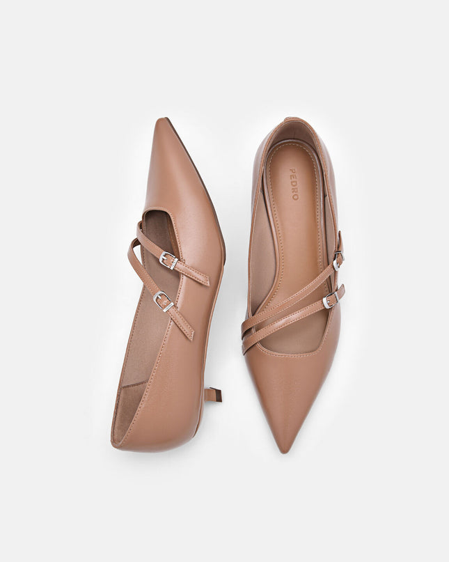 Helix Strappy Pumps - Taupe