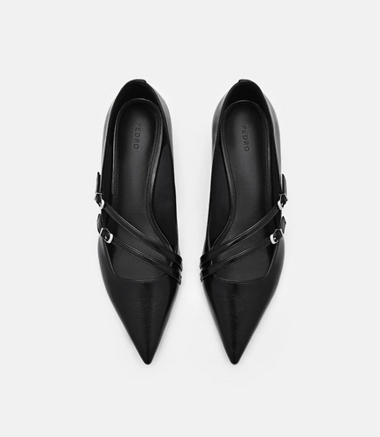 Helix Strappy Pumps - Black