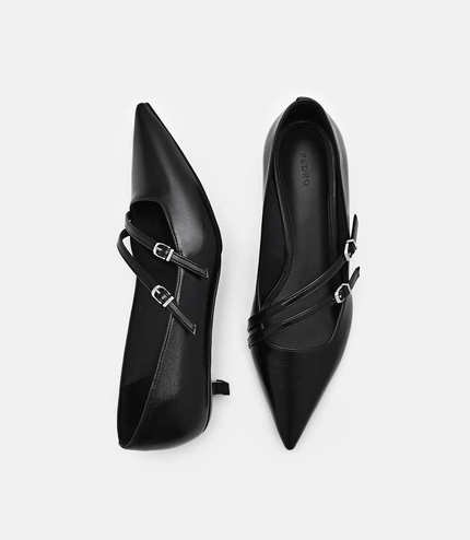 Helix Strappy Pumps - Black