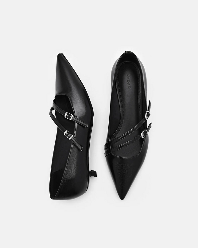 Helix Strappy Pumps - Black