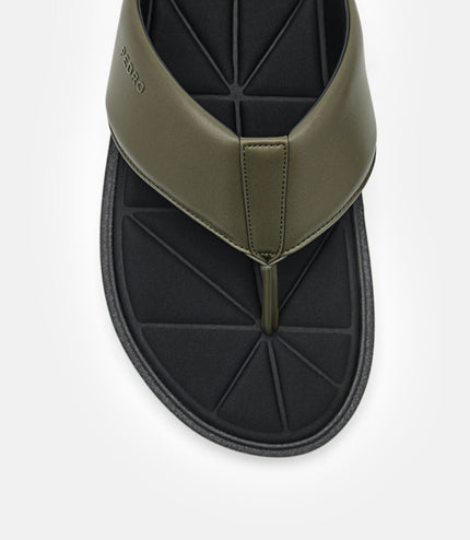 Thong Sandals in Pixel - Military Green