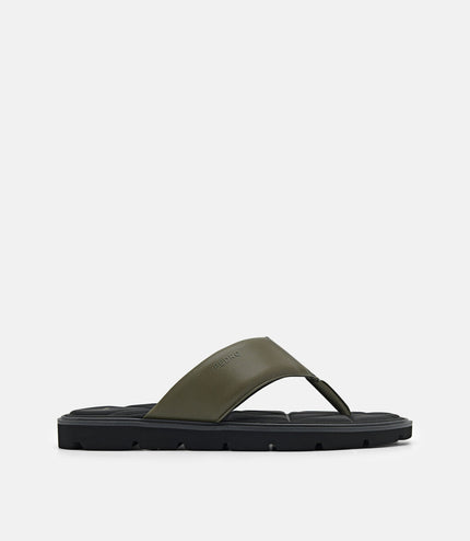 Thong Sandals in Pixel - Military Green