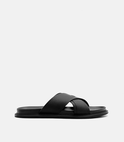 PEDRO Icon Cross Sandals - Black