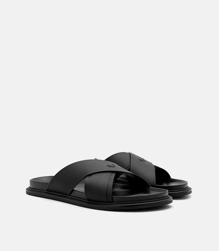PEDRO Icon Cross Sandals - Black