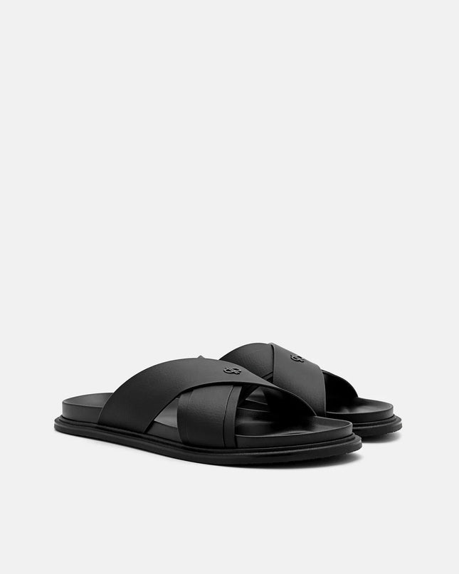 PEDRO Icon Cross Sandals - Black
