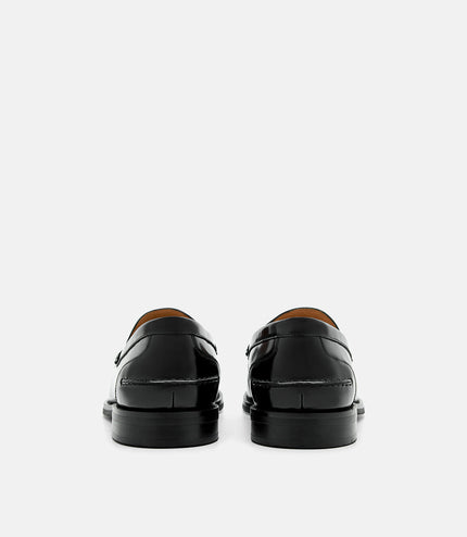 Robert Leather Horsebit Loafers - Black