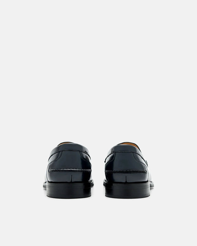 Robert Leather Horsebit Loafers - Navy