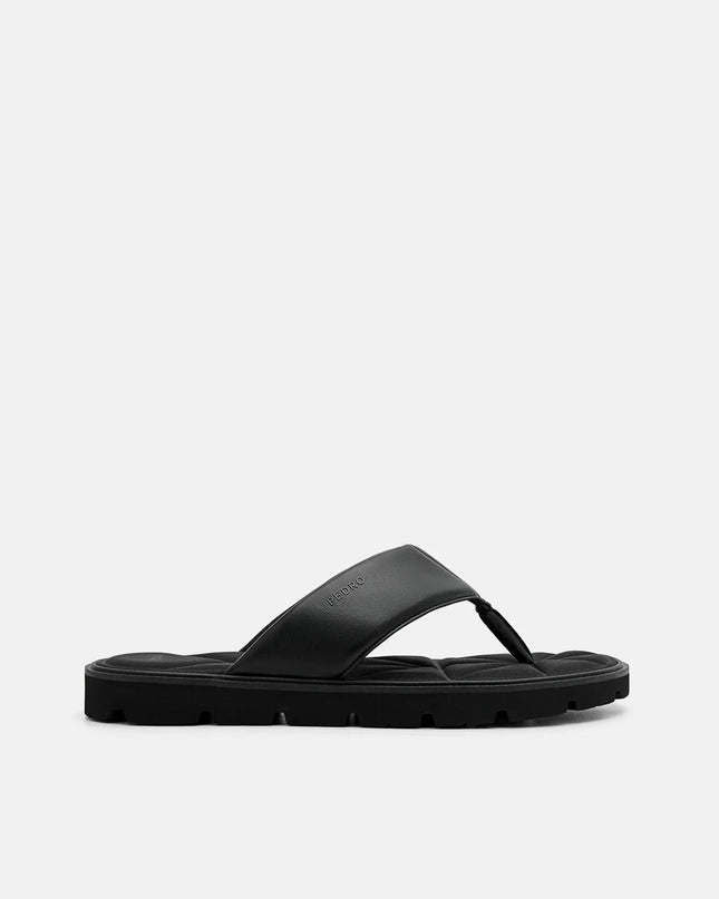 Thong Sandals in Pixel - Black
