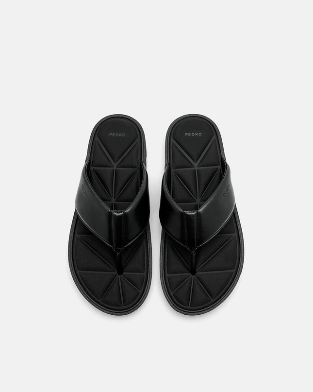 Thong Sandals in Pixel - Black