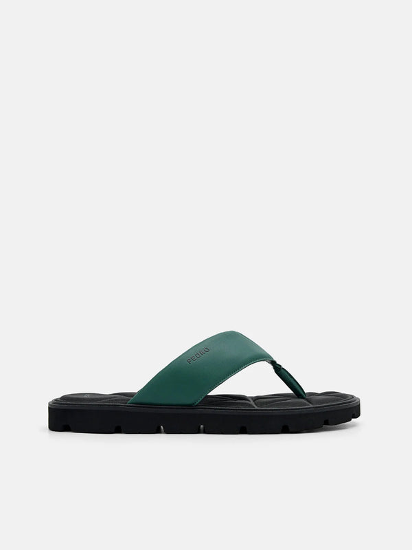Thong Sandals in Pixel - Dark Green