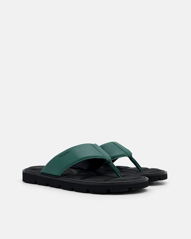 Thong Sandals in Pixel - Dark Green