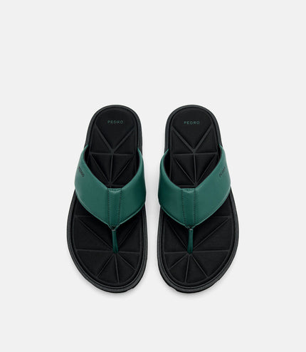 Thong Sandals in Pixel - Dark Green