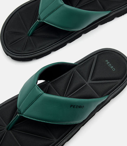 Thong Sandals in Pixel - Dark Green