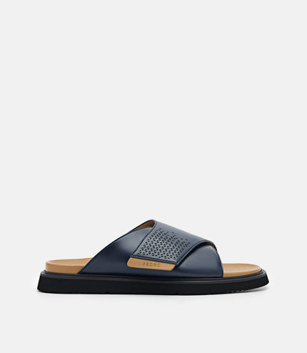 Slide Sandals - Navy