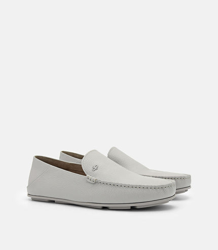 Leather Loafers - Grey